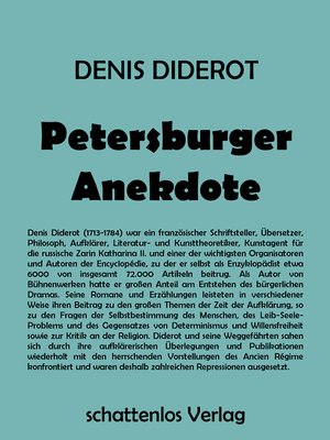cover image of Petersburger Anekdote
